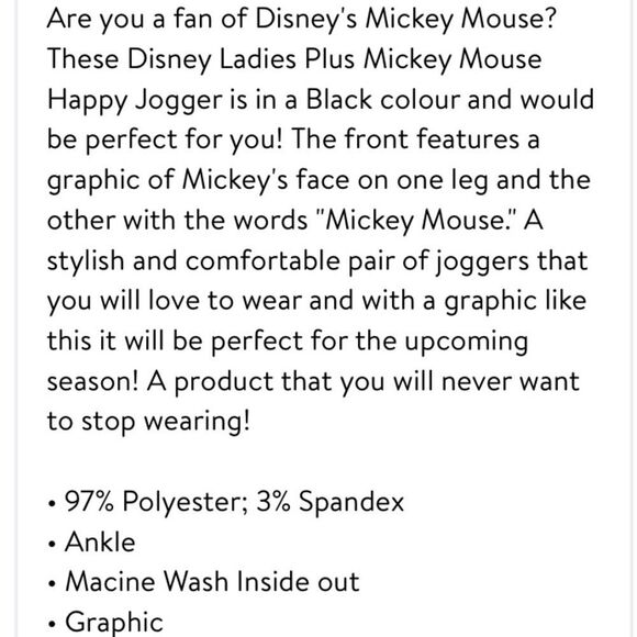 Disney Mickey Mouse knit joggers - Picture 9 of 11